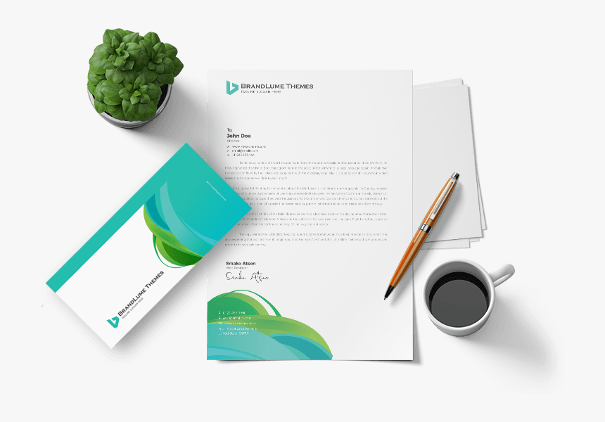 Modern Letterhead And Envelope Design By Brandlume - Letterhead And Envelope Design, HD Png Download, Free Download