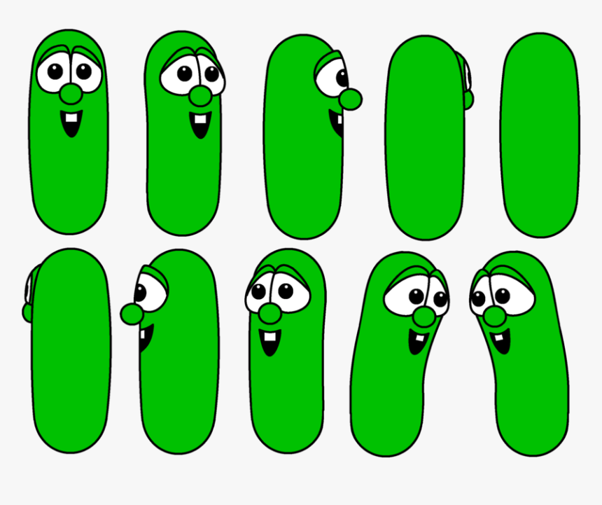 Transparent Cucumber Clipart - Larry The Cucumber Drawing, HD Png Download, Free Download