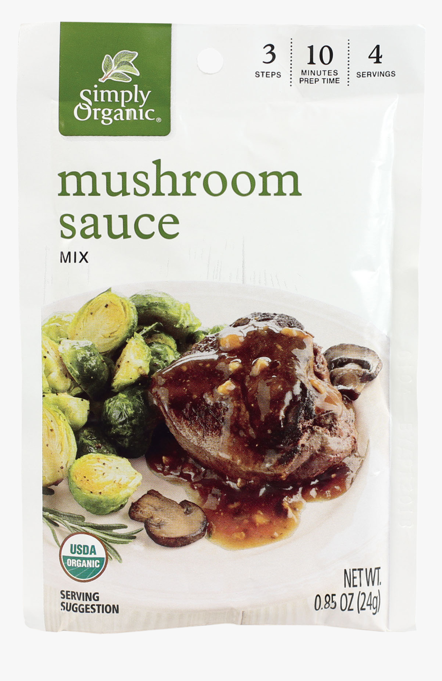 Simply Organic Mushroom Sauce Mix, HD Png Download, Free Download