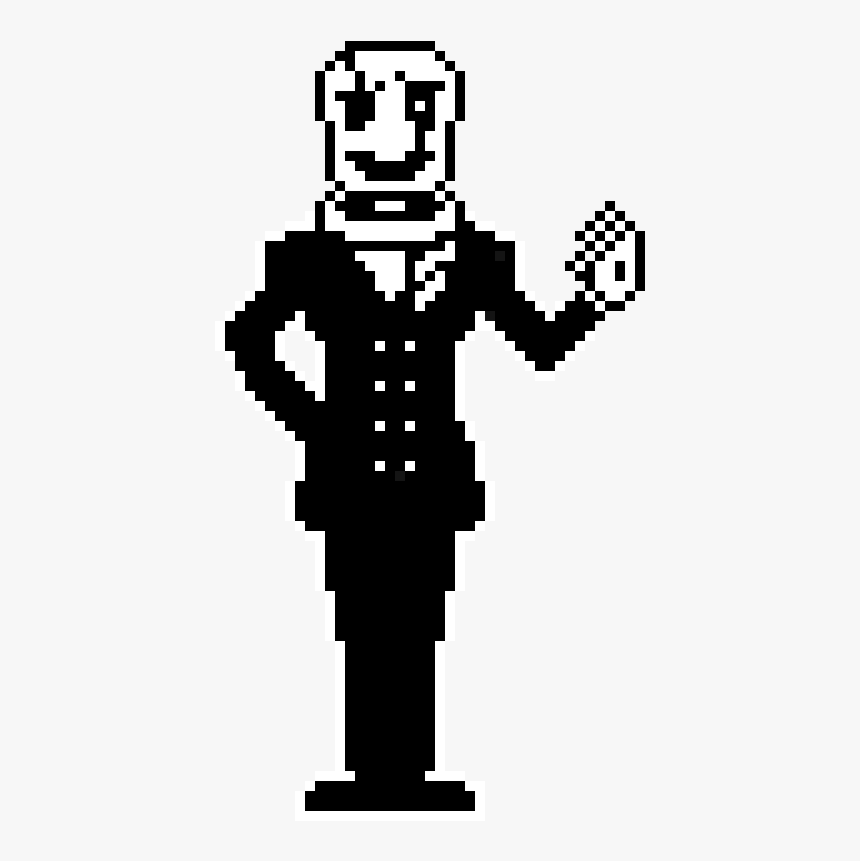 Pixel Character Black And White, HD Png Download - kindpng