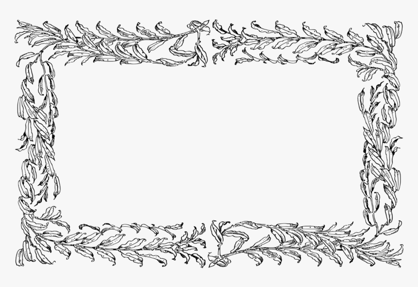 Picture Frame,line Art,serveware - Line Art, HD Png Download, Free Download