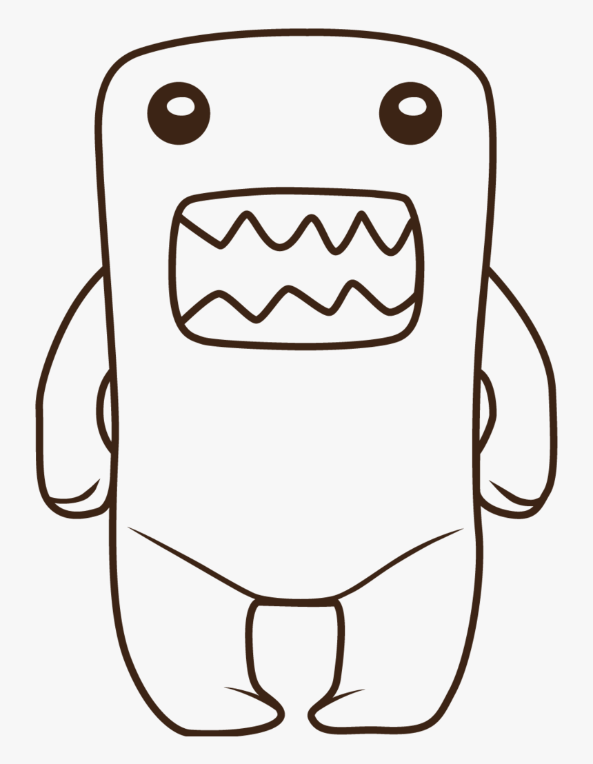 Images For Domo Nerd Coloring Pages - Domo Coloring Pages, HD Png Download, Free Download