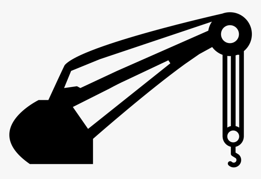 Construction Crane Machine - Crane Machine Stencil, HD Png Download, Free Download