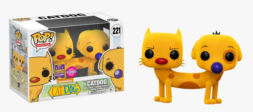 Catdog Flocked Funko Pop Vinyl Figure - Flocked Catdog Funko Pop, HD Png Download, Free Download