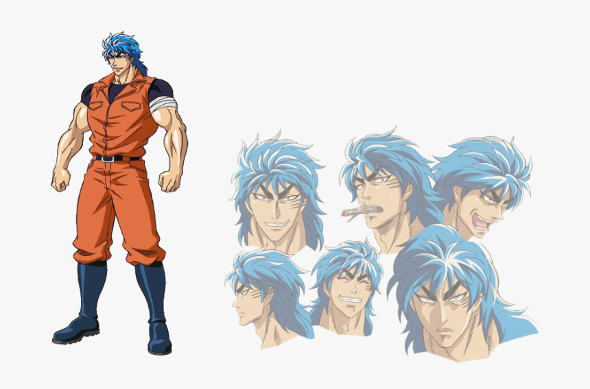 Toriko One Piece Png Download Cooking Anime Blue Hair Transparent Png Kindpng