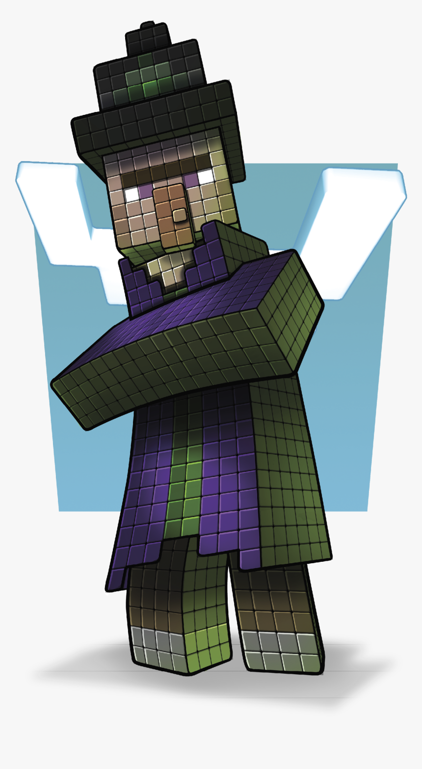 Witch Art Minecraft Transparent, HD Png Download, Free Download