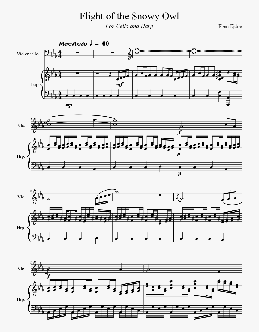 Harp Grade 8 Sheet Music, HD Png Download, Free Download