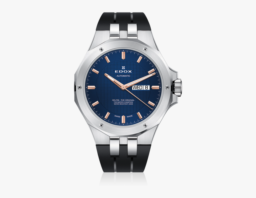 Edox Delfin Day Date Automatic, HD Png Download, Free Download