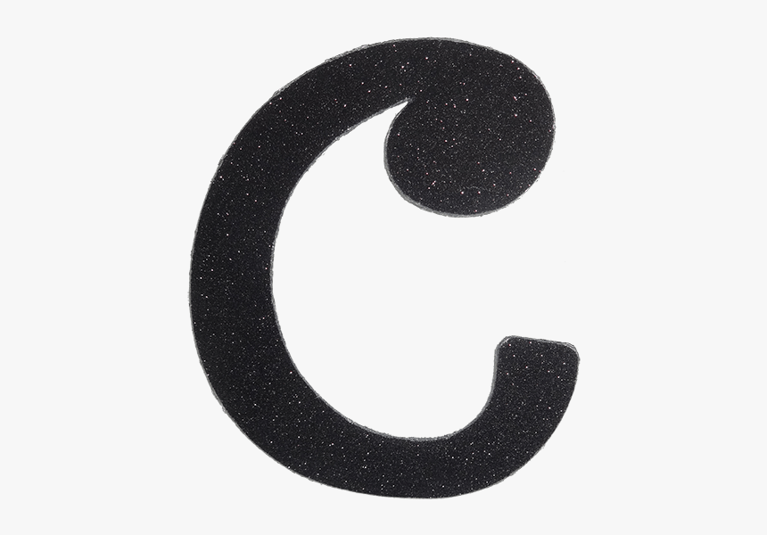 Black Glitter Letter C, HD Png Download, Free Download