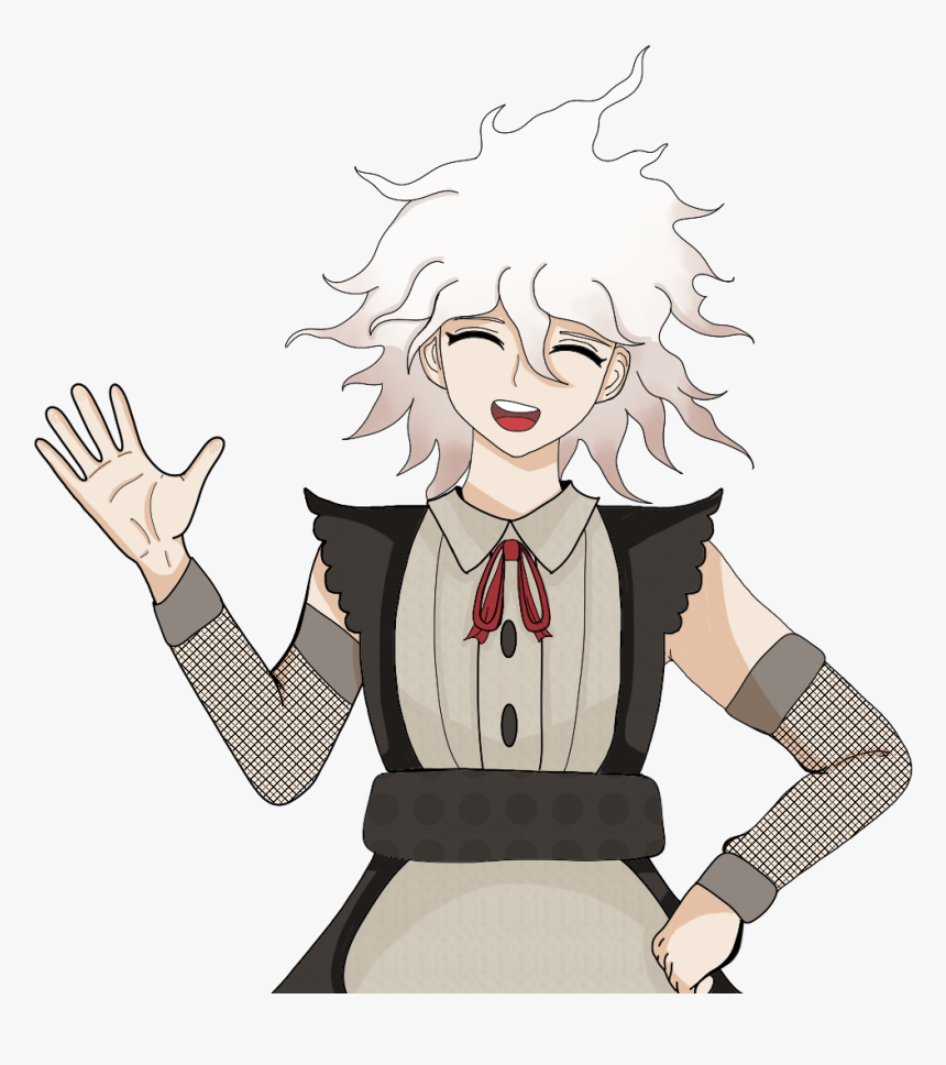 Komaeda In A Maid Dress For @monomikiins - Danganronpa Maid Sprites, HD Png Download, Free Download