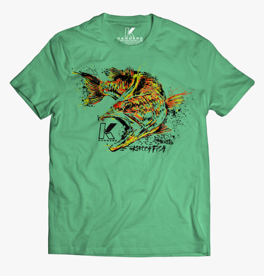 Largemouth Bass Species T-shirt Heather Green, HD Png Download, Free Download