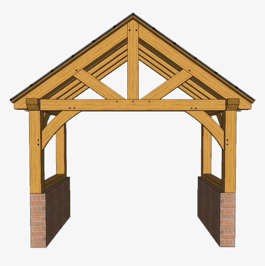 4 Post Porches Timber Frame Porches - Front Porch Png, Transparent Png, Free Download