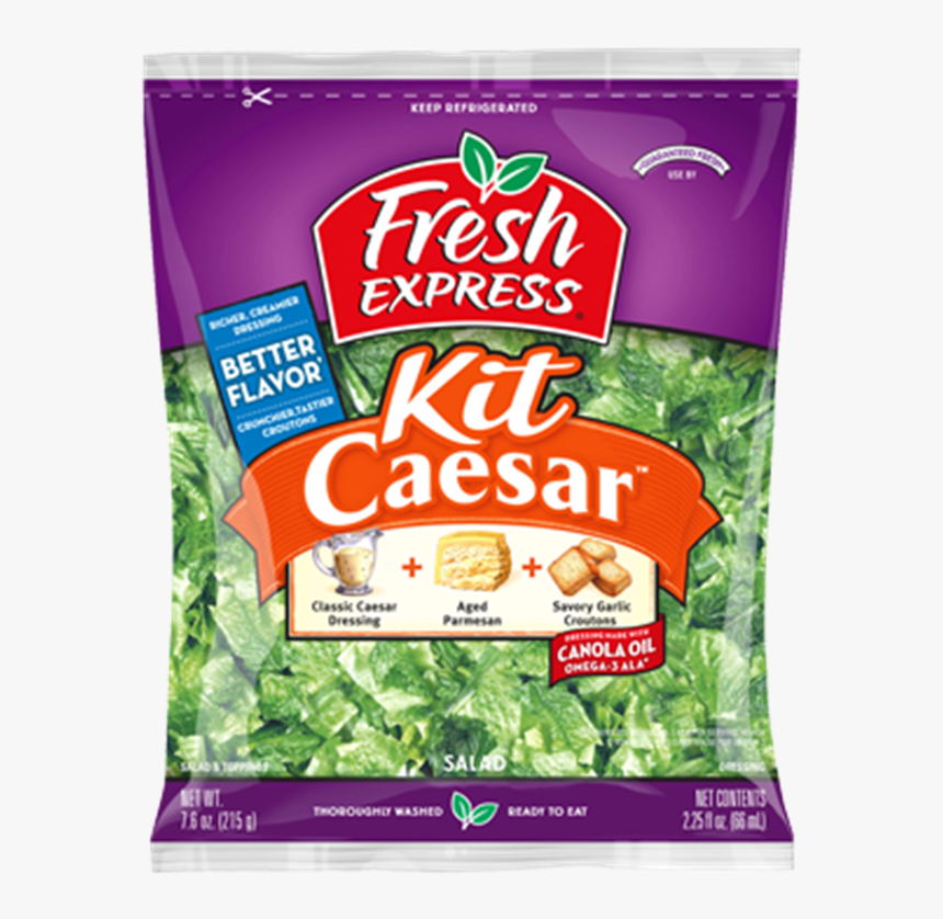 Fresh Express Cesar Salad Kit Thumb - Fresh Express Bacon Caesar Salad Kit, HD Png Download, Free Download