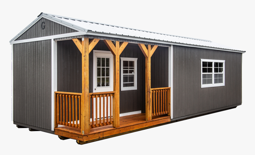 Graceland Homes Urethane Corner Porch Cabin, HD Png Download, Free Download