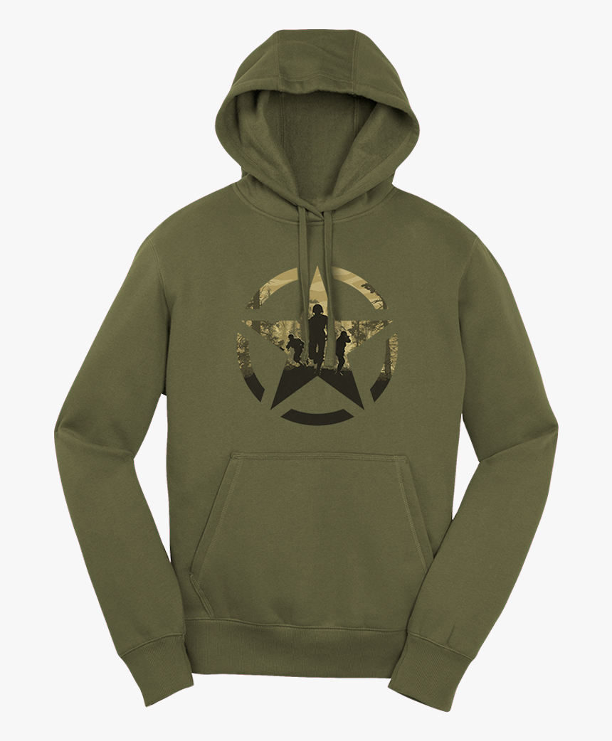 Cod Wwii Camo Star Hoodie - Hoodie, HD Png Download, Free Download