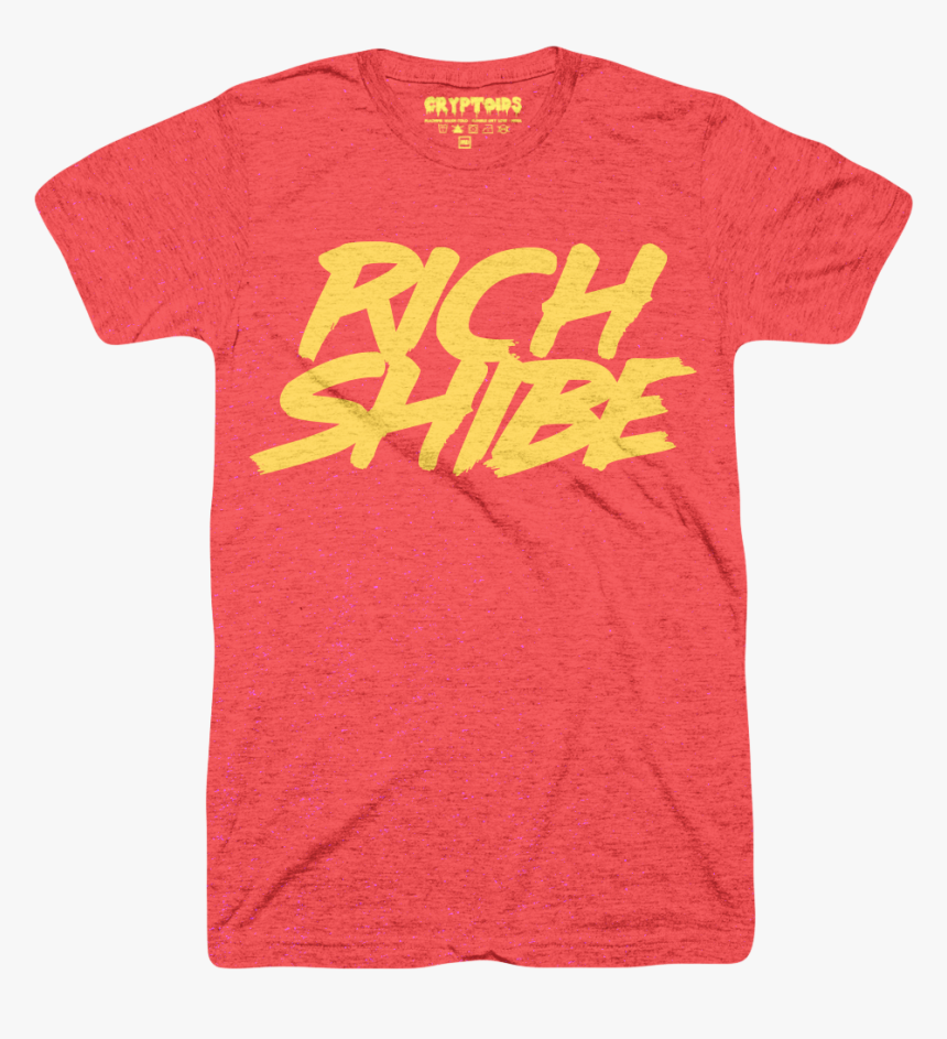 Rich Shibe Vintage Heather Red Tri Blend - Active Shirt, HD Png Download, Free Download