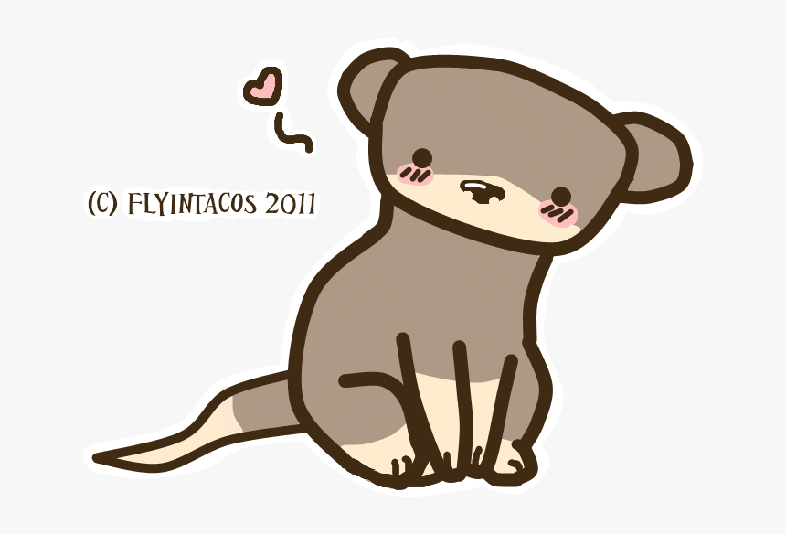 Mongoose Clipart Sea Otter , Png Download - Chibi Otter Drawing, Transparent Png, Free Download