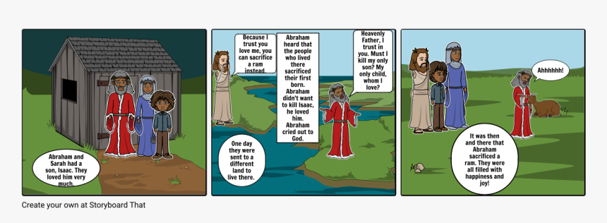 Storyboard That Abraham And Sarah, HD Png Download, Free Download