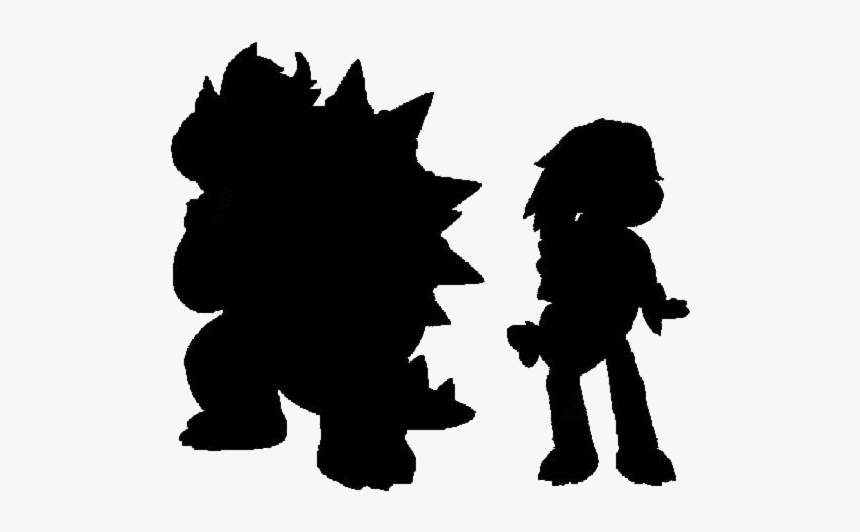 Transparent King Koopa Png For Free - Silhouette, Png Download, Free Download