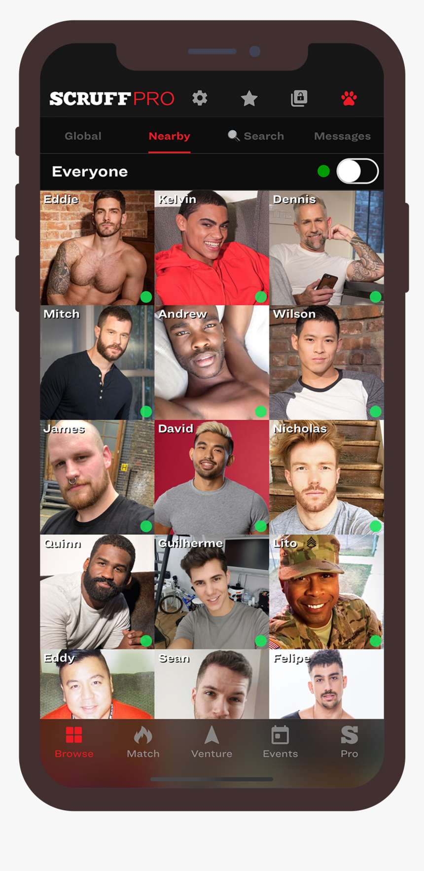 An Example Of Scruff Venture - Scruff App, HD Png Download, Free Download