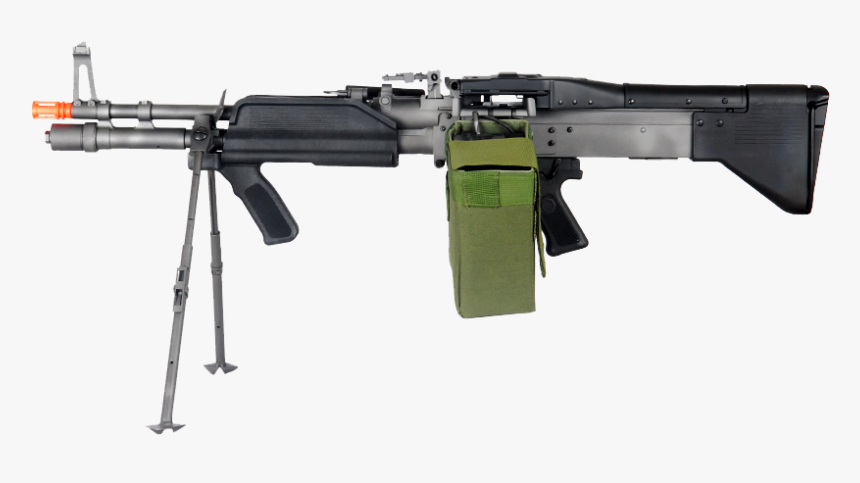 A&k Mk43 M60 Machine Gun / Aeg Airsoft Machine Gun - Compact M60, HD Png Download, Free Download