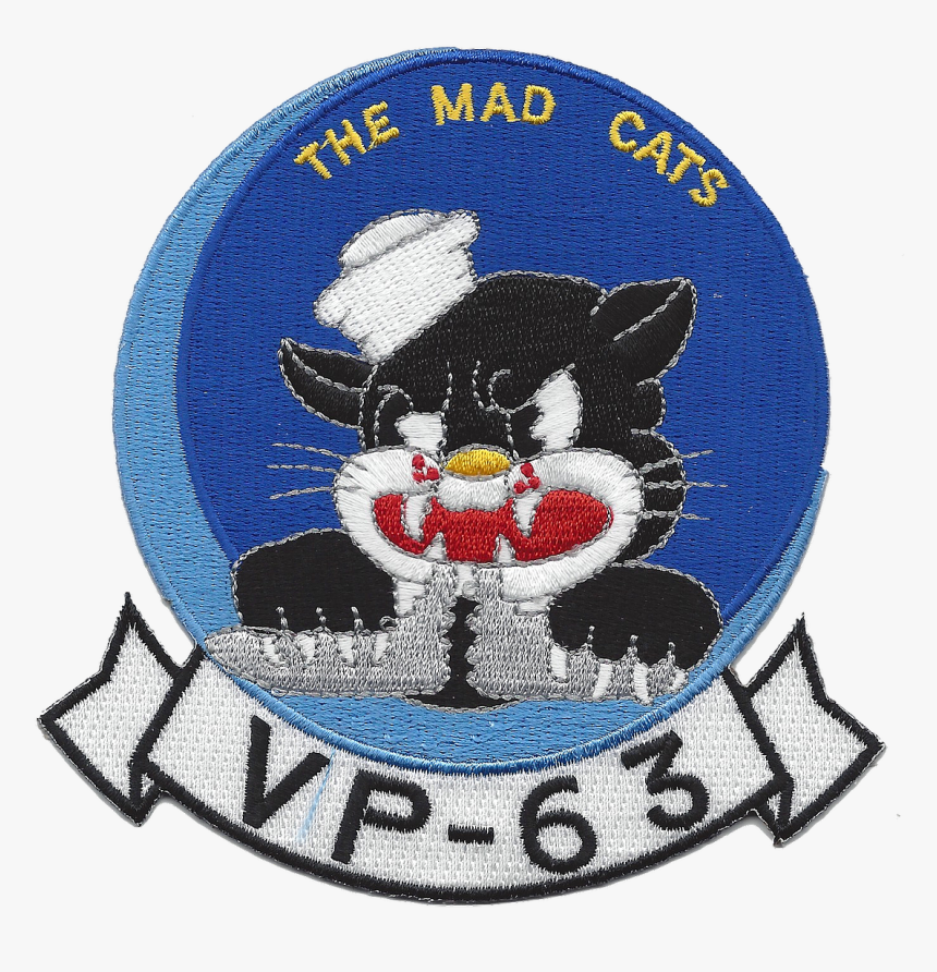 Madcats - Patrol Bombing Squadron 63 Badge, HD Png Download, Free Download