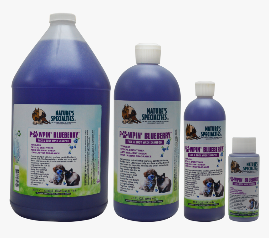 Pawpin - Natures Specialties Pawpin' Blueberry Tearless Shampoo, HD Png Download, Free Download