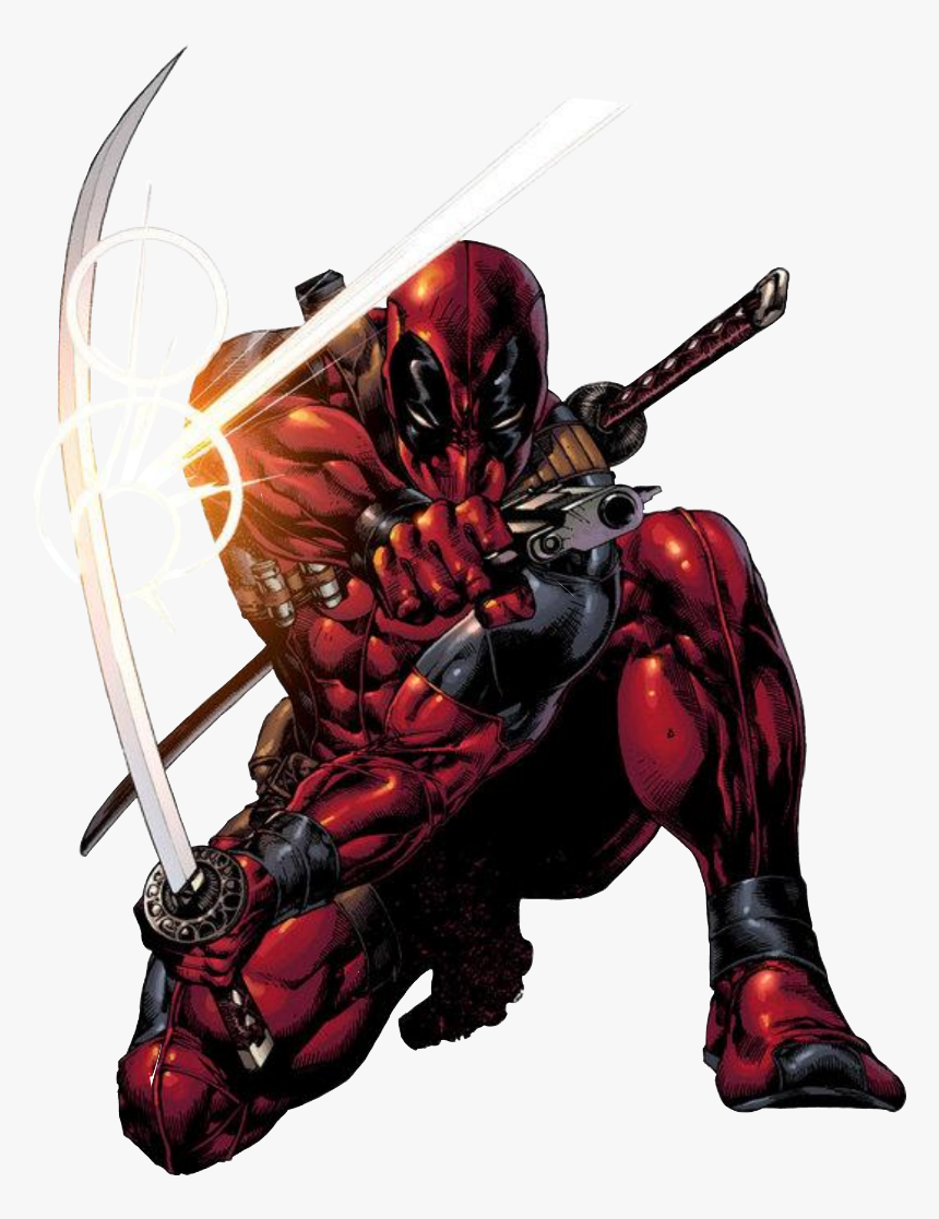 #deadpool #cool #awesome #marvel #superhero - Deadpool Sword And Gun, HD Png Download, Free Download