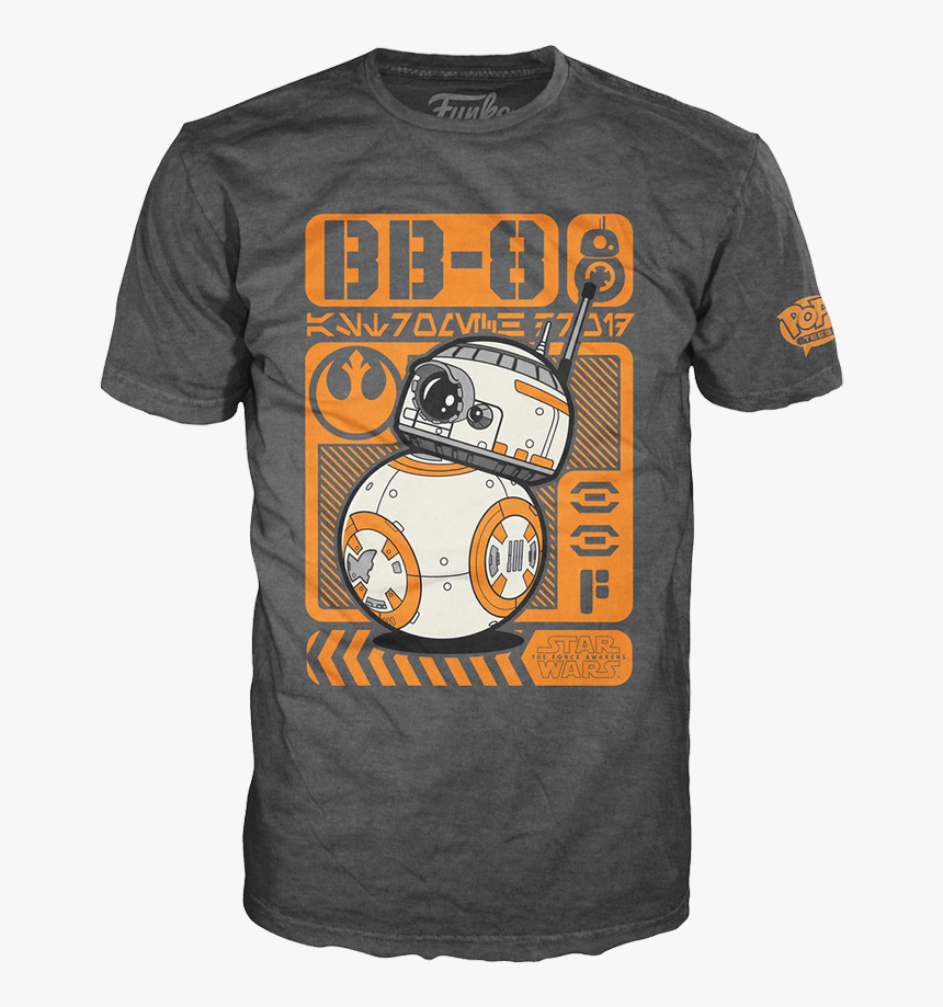 Bb 8 Droid Poster T Shirt - Pop Tee Star War, HD Png Download, Free Download