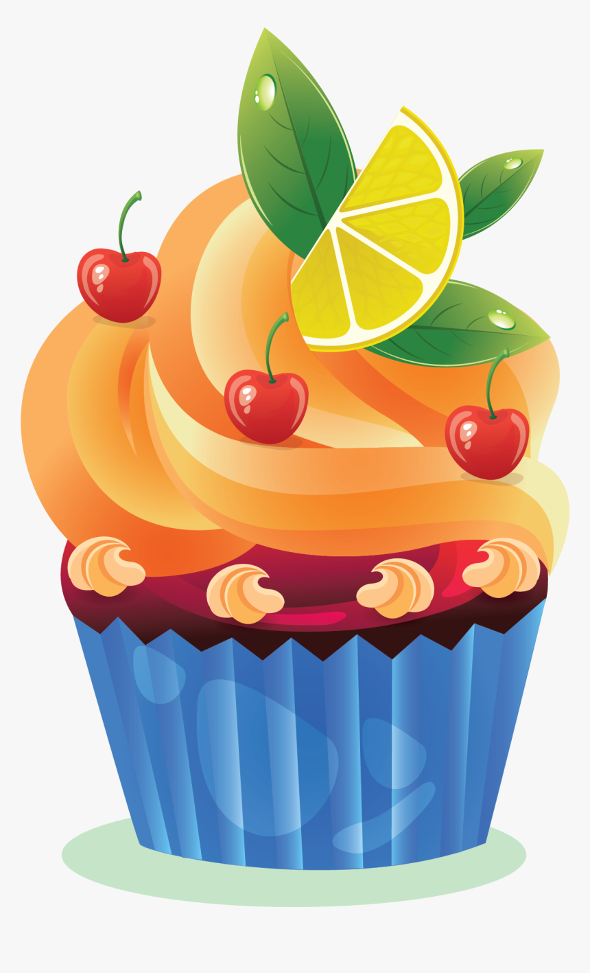 Colorful Cliparts For Cupcake, HD Png Download, Free Download