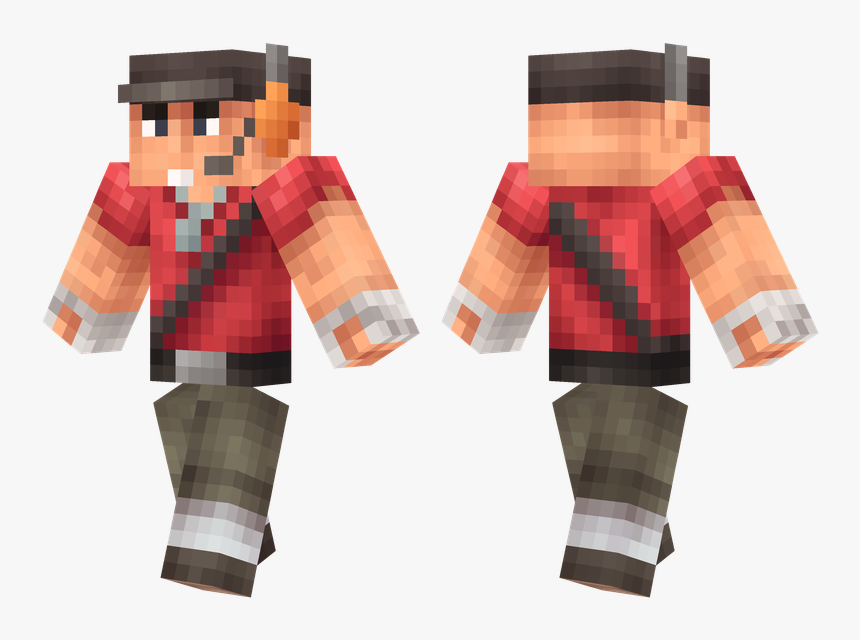 Minecraft Team Fortress 2 Scout , Png Download - Old Man Skins For Minecraf...