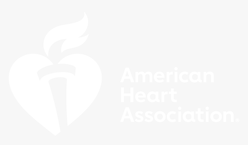 American Heart Association Midwest Logo - White American Heart Association Logo, HD Png Download, Free Download