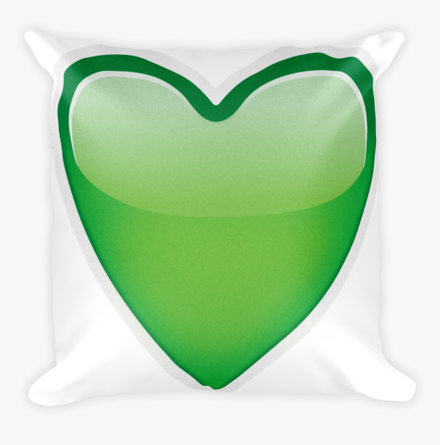 Transparent Green Heart Png - Cushion, Png Download, Free Download