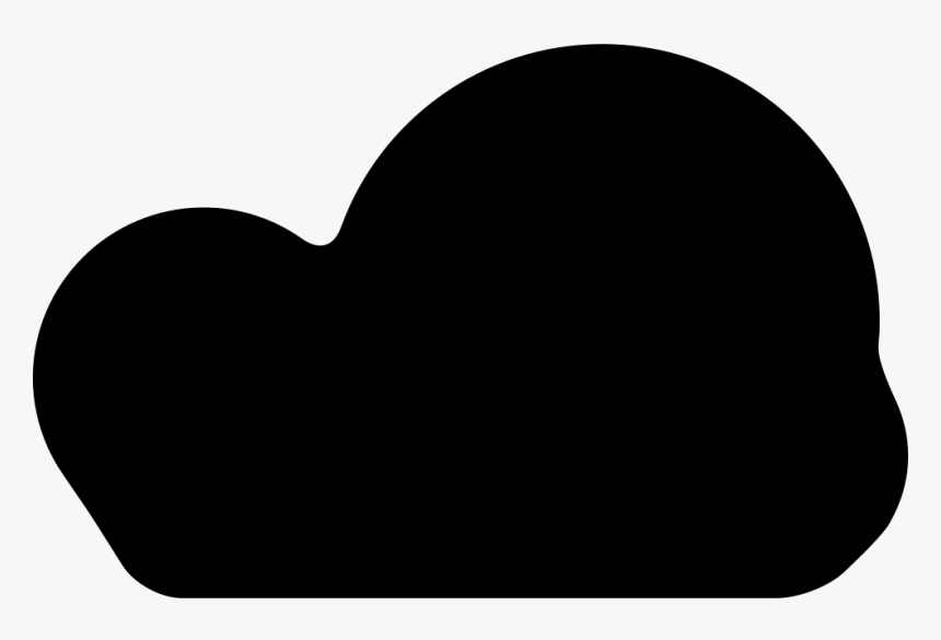 Dark Fluffy Cloud - Heart, HD Png Download, Free Download