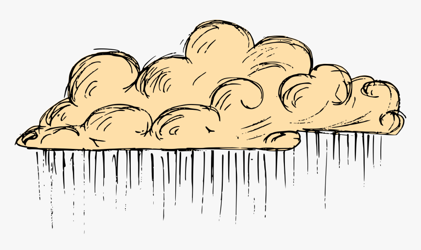 Vintage Cloud Drawing 8 - Illustration, HD Png Download, Free Download