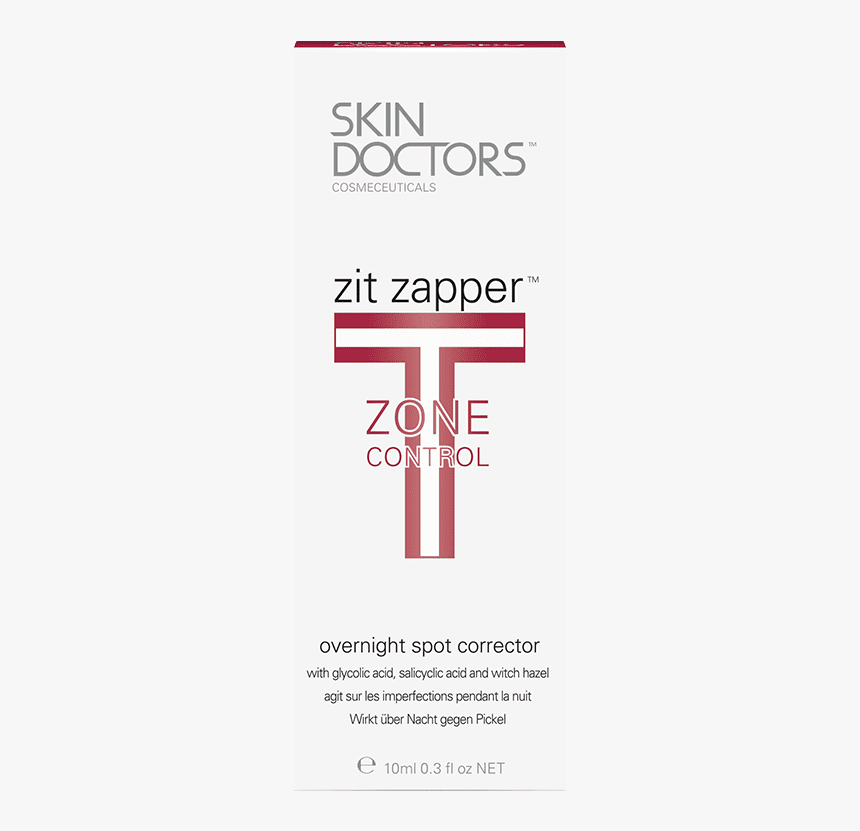 T Zone Zit Zapper Carton - Skin Doctors, HD Png Download, Free Download