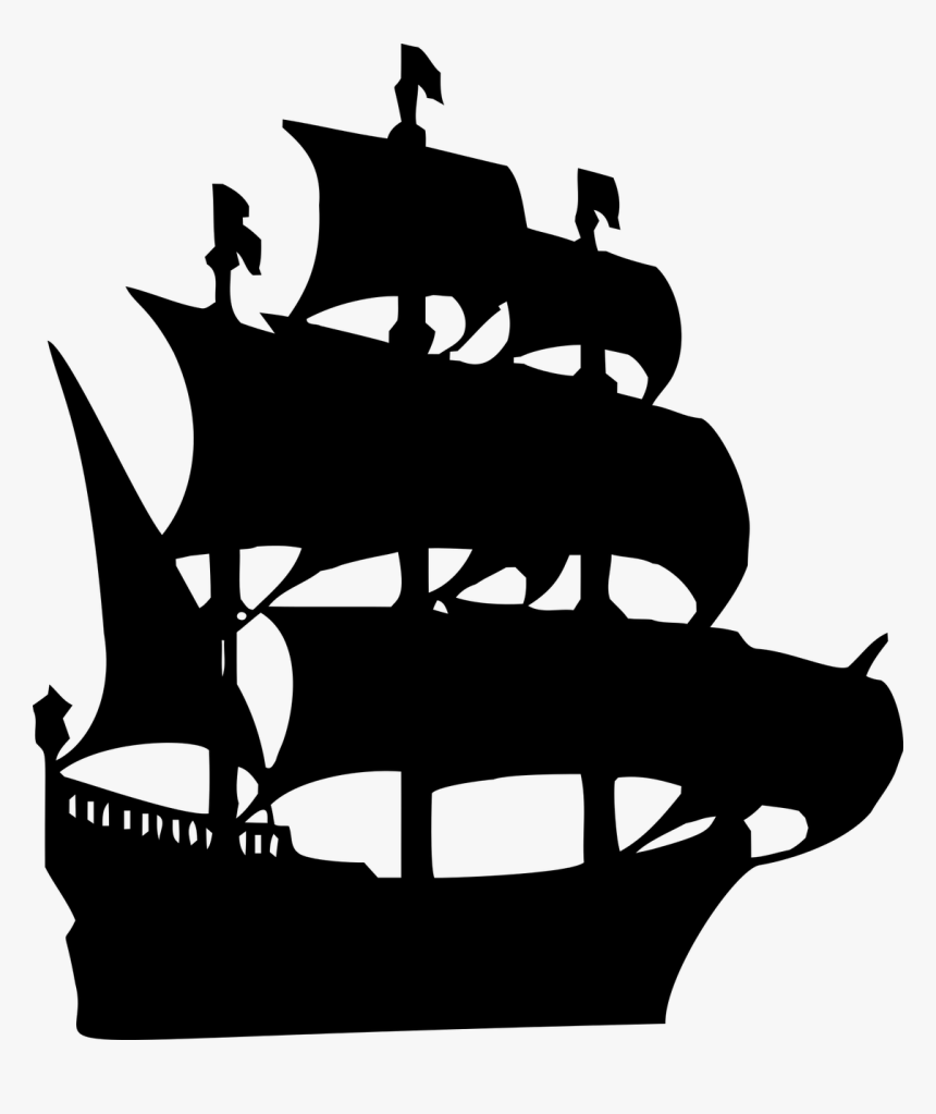 Pirate Ship Silhouette