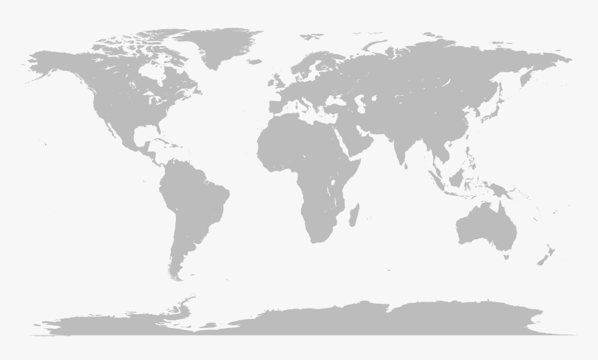 Map Of The World No Borders, HD Png Download, Free Download