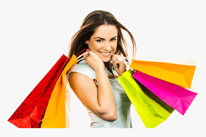 Transparent Girl With Shopping Bags Clipart - Girl With Shopping Bags Png, Png Download, Free Download