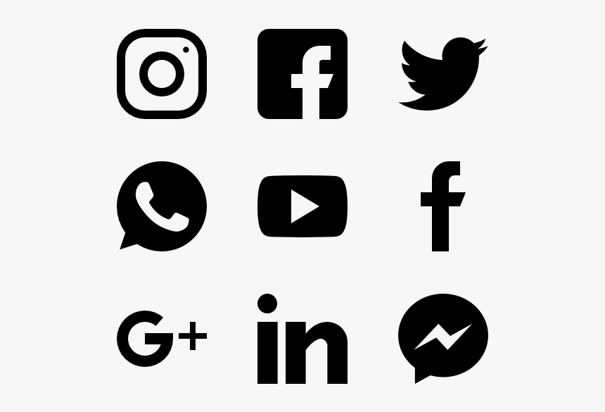 Social Icon Png - Png Format Social Media Icons Png, Transparent Png -  kindpng