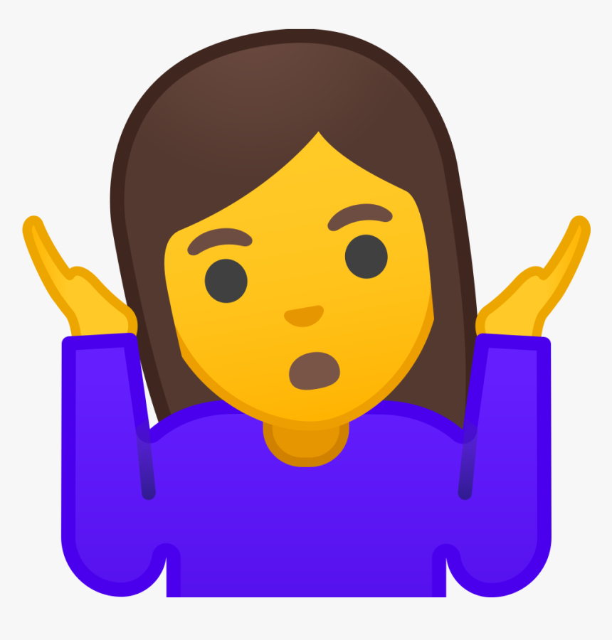 Woman Shrugging Icon - Dont Know Emoji Png, Transparent Png, Free Download