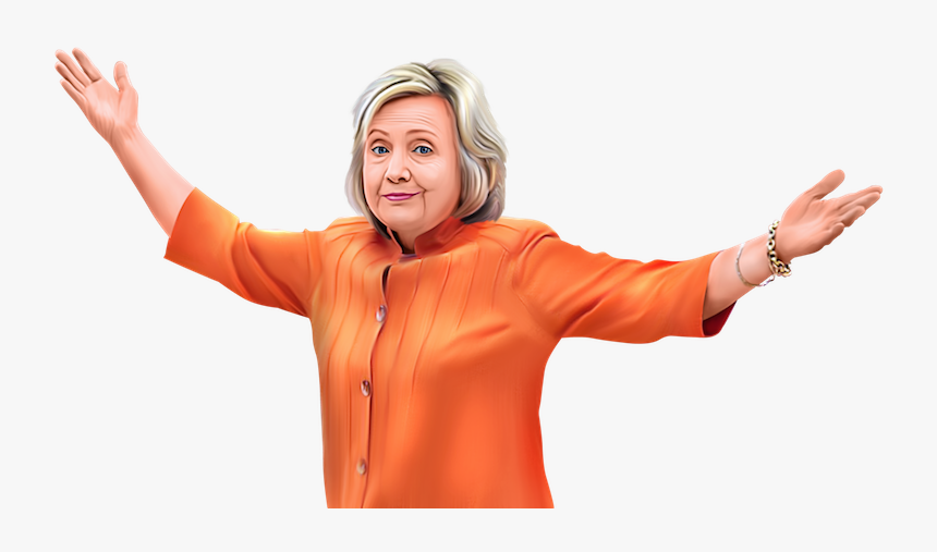 Hillary Shrugging, HD Png Download, Free Download