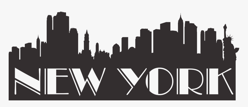 New York Skyline Png - New York City Wall Decal, Transparent Png, Free Download