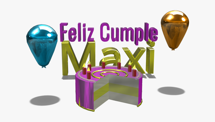 3d Design By David Rodriguez Apr 3, - Imagenes De Feliz Cumple Maxi, HD Png Download, Free Download