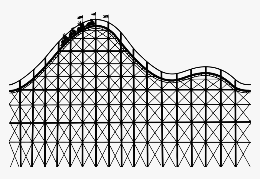 Roller Coaster Amusement Park Theme Park Free Picture - Roller Coaster Clipart, HD Png Download, Free Download