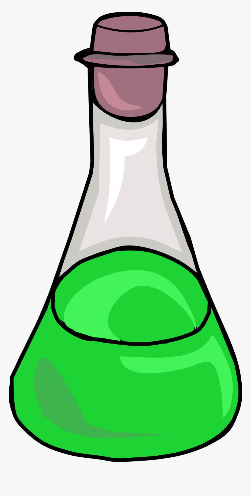 Green Science Bottle Clip Arts - Science Bottle Png, Transparent Png, Free Download