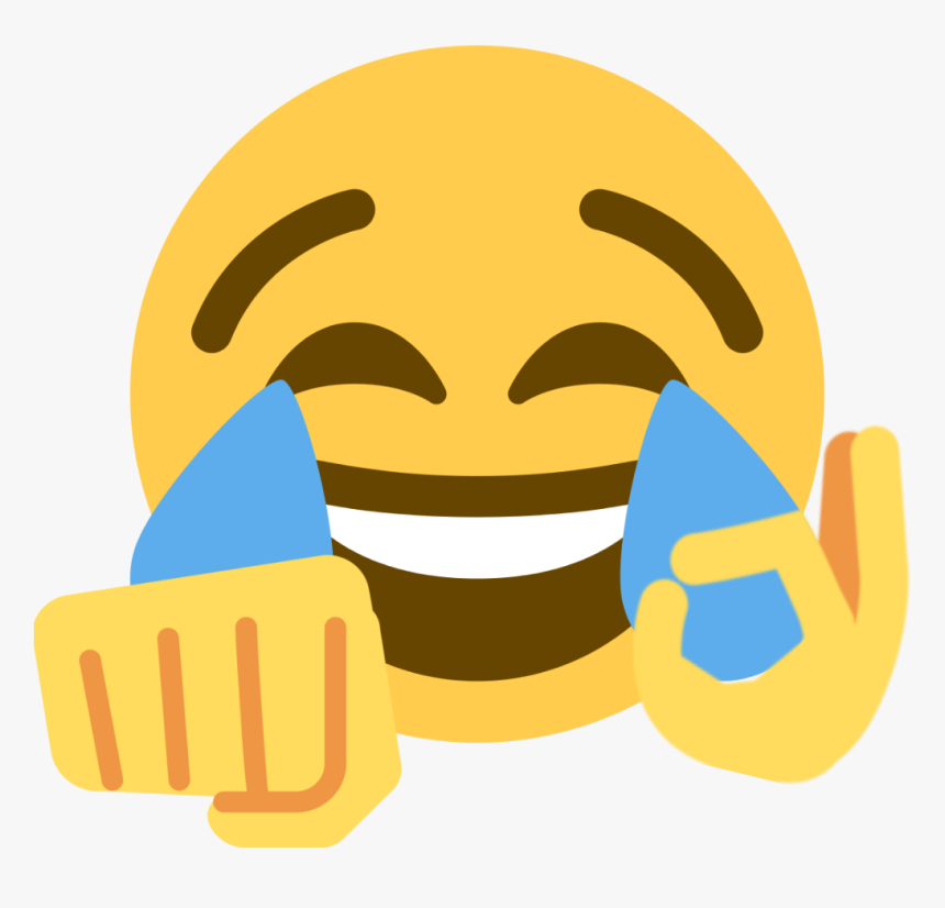 Crying Laughing Hand Over Face Emoji Meme - All Red Mania