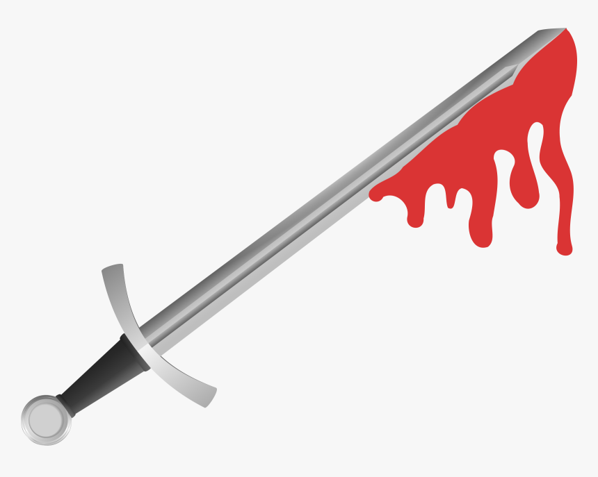 Knightly Sword Classification Of - Sword With Blood Clipart, HD Png Download, Free Download