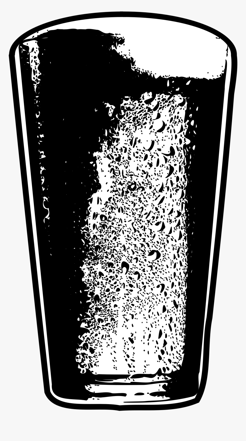 Pint Of Beer Detailed Black And White Clip Arts - Black And White Pint, HD Png Download, Free Download