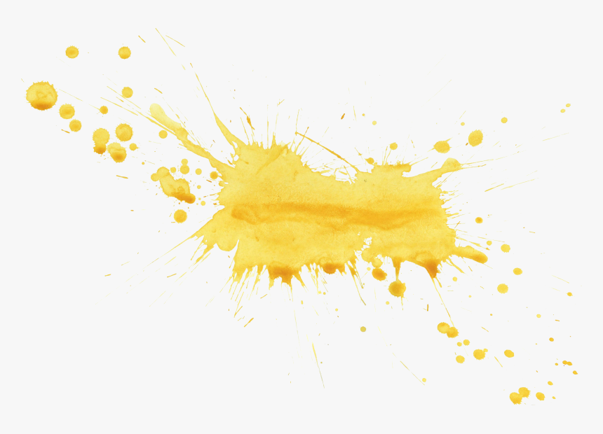 Gold Paint Splatter Png - Watercolor Paint Splash Png, Transparent Png, Free Download